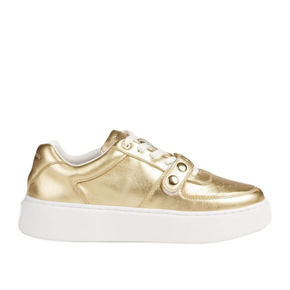 NWT Rebecca Minkoff Lizzie gold sneakers size 6 - Picture 3 of 10
